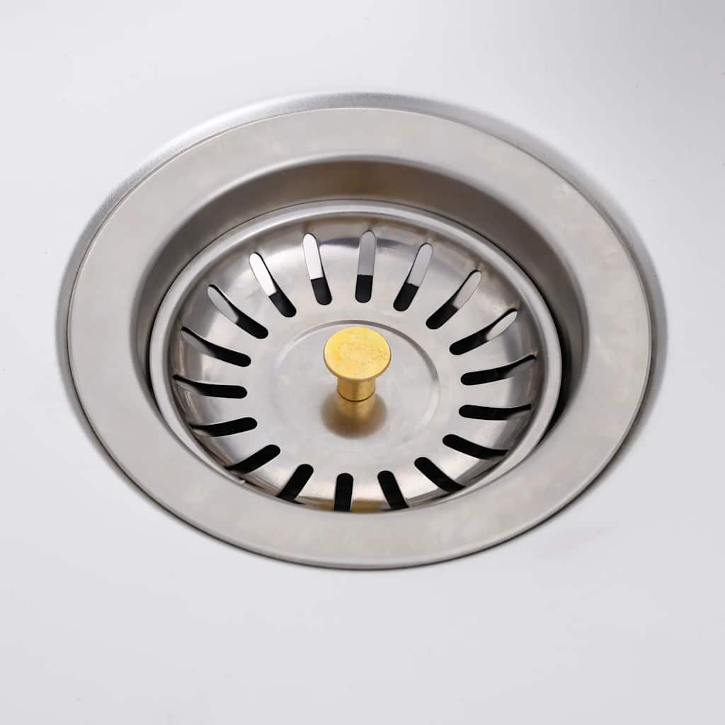 151213 vidaXL Camping Sink Single Basin with Tap Stainless Steel