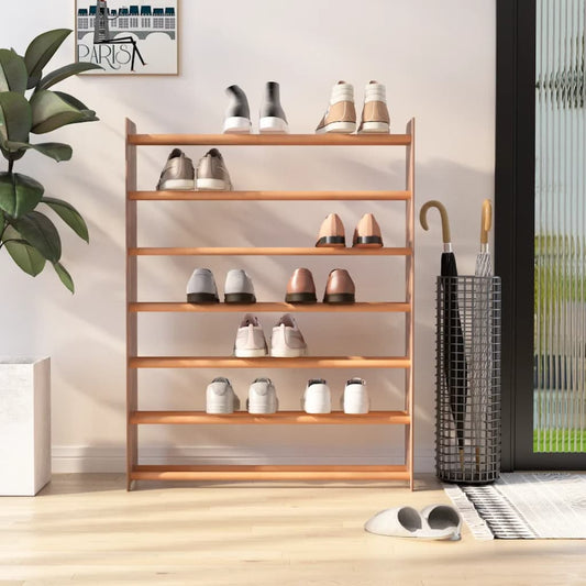 vidaXL Shoe Rack Brown 90x24x117 cm Engineered Wood