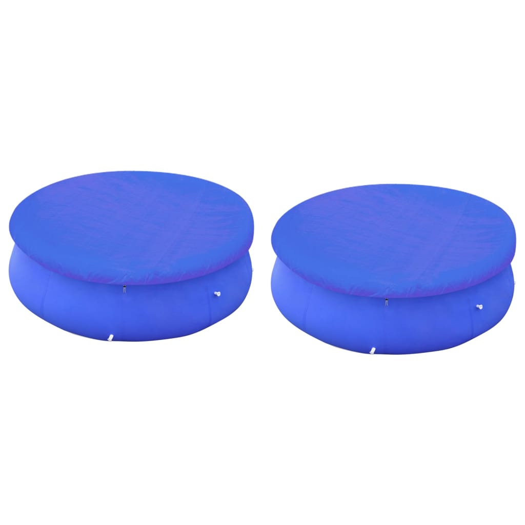 vidaXL Pool Cover | Set of 2 | Dark blue | Polyethylene
