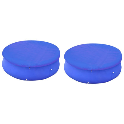 vidaXL Pool Cover | Set of 2 | Dark blue | Polyethylene