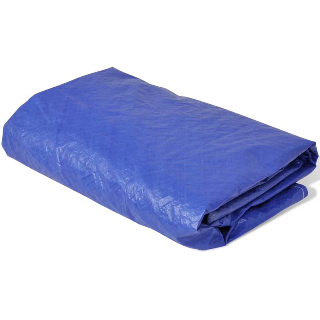 vidaXL Pool Cover | Set of 2 | Dark blue | Polyethylene