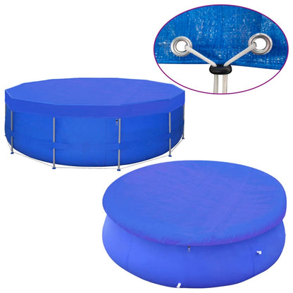 vidaXL Pool Covers 2 pcs PE Round 540 cm 90 g/m²