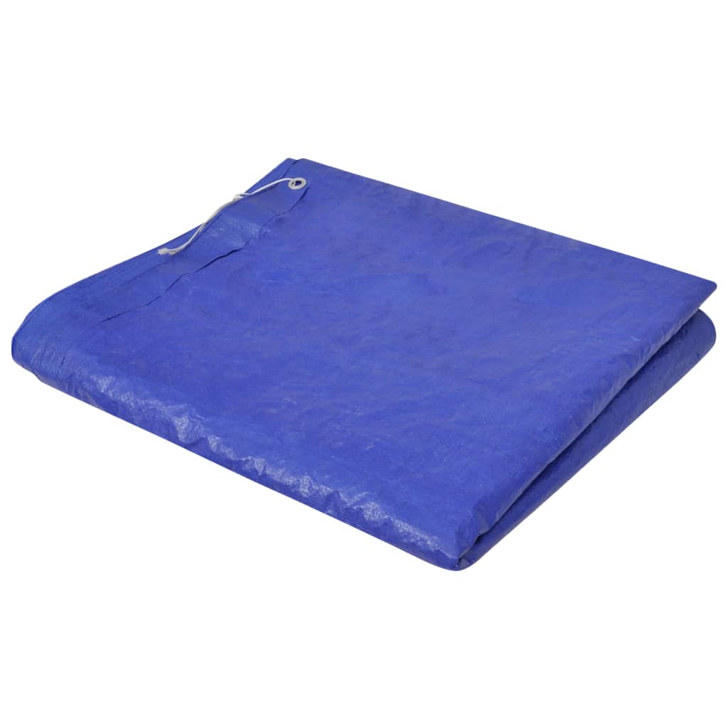 vidaXL Pool Cover | Set of 2 | Dark Blue | Polyethylene | Large | Durable