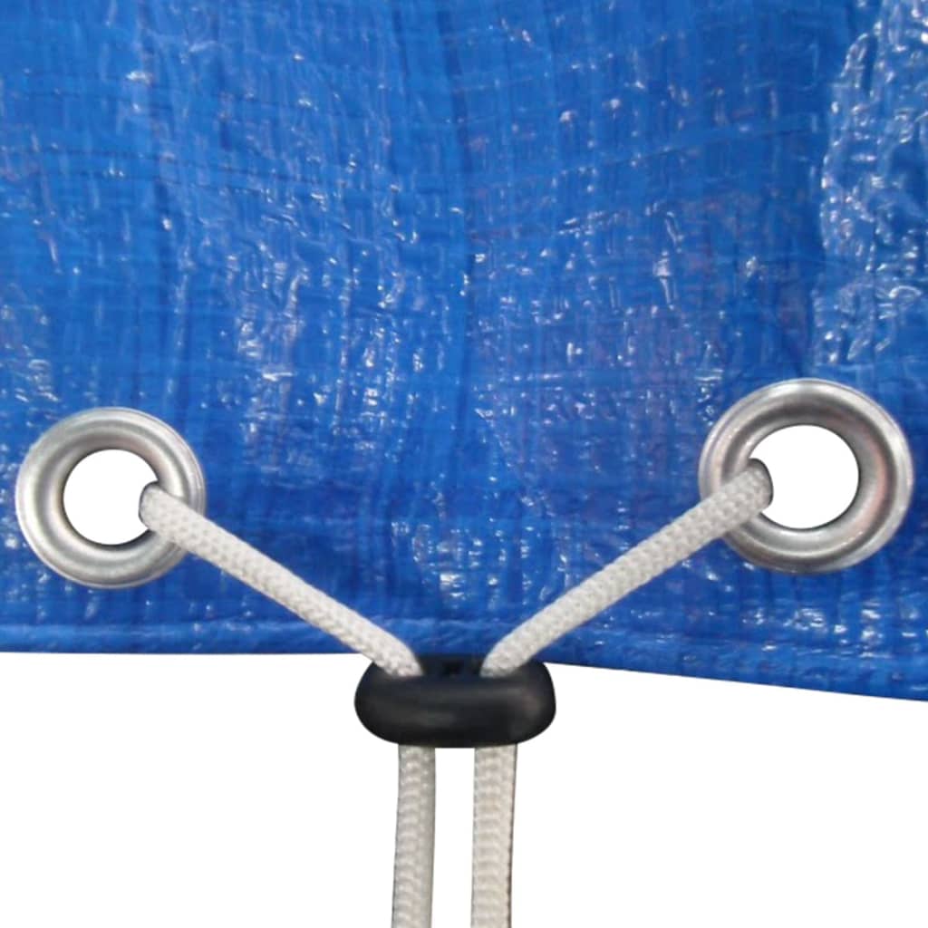 vidaXL Pool Cover | Set of 2 | Dark Blue | Polyethylene | Large | Durable