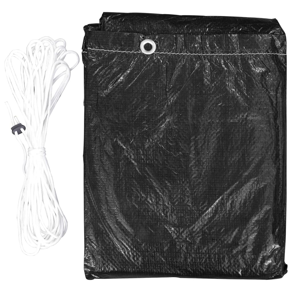 vidaXL Swing Bench Covers 2 pcs 10 Eyelets 2 Zippers 255x145x170 cm