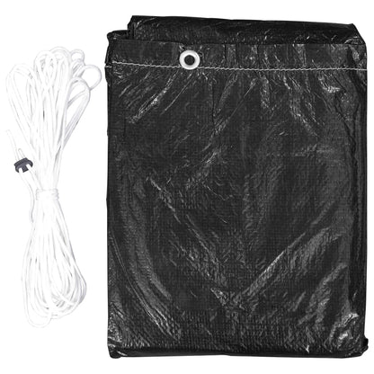 vidaXL Swing Bench Covers 2 pcs 10 Eyelets 2 Zippers 255x145x170 cm