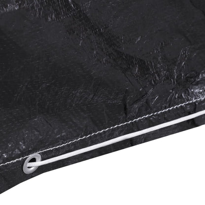 vidaXL Swing Bench Covers 2 pcs 10 Eyelets 2 Zippers 255x145x170 cm