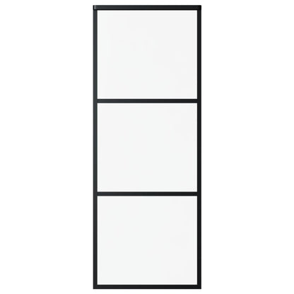 vidaXL Sliding Door with Hardware Set ESG Glass&Aluminium 76x205 cm