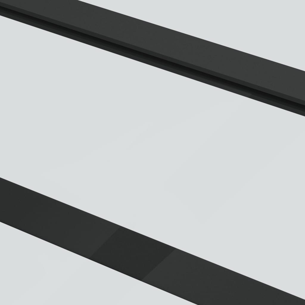 vidaXL Sliding Door with Hardware Set ESG Glass&Aluminium 90x205 cm