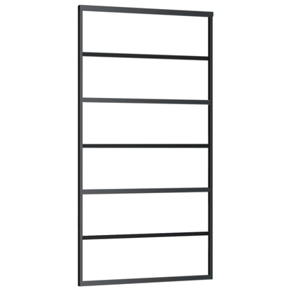 vidaXL Sliding Door with Hardware Set ESG Glass&Aluminium 102x205 cm
