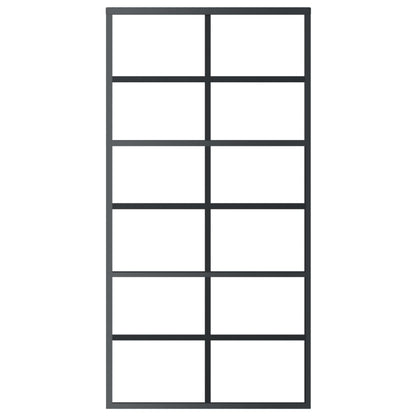 vidaXL Sliding Door with Hardware Set ESG Glass&Aluminium 102x205 cm