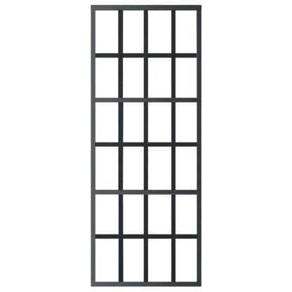 vidaXL Sliding Door with Hardware Set ESG Glass&Aluminium 76x205 cm