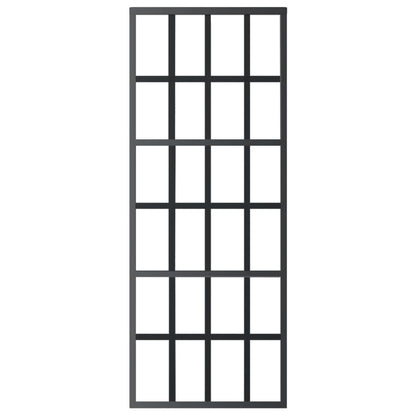 vidaXL Sliding Door with Hardware Set ESG Glass&Aluminium 76x205 cm