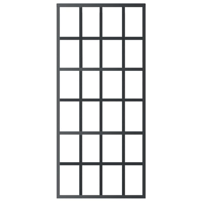 vidaXL Sliding Door with Hardware Set ESG Glass&Aluminium 90x205 cm
