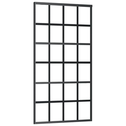 vidaXL Sliding Door with Hardware Set ESG Glass&Aluminium 102x205 cm