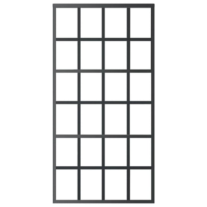 vidaXL Sliding Door with Hardware Set ESG Glass&Aluminium 102x205 cm