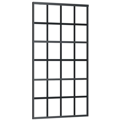 vidaXL Sliding Door with Hardware Set ESG Glass&Aluminium 102x205 cm