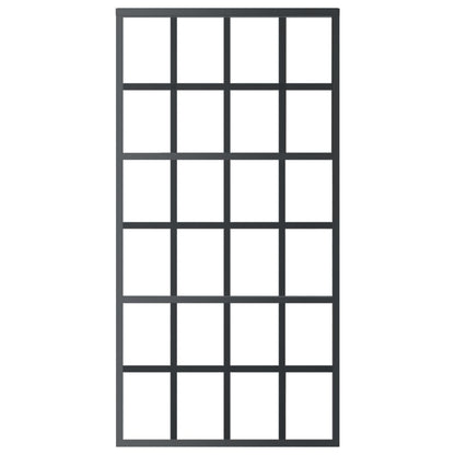vidaXL Sliding Door with Hardware Set ESG Glass&Aluminium 102x205 cm