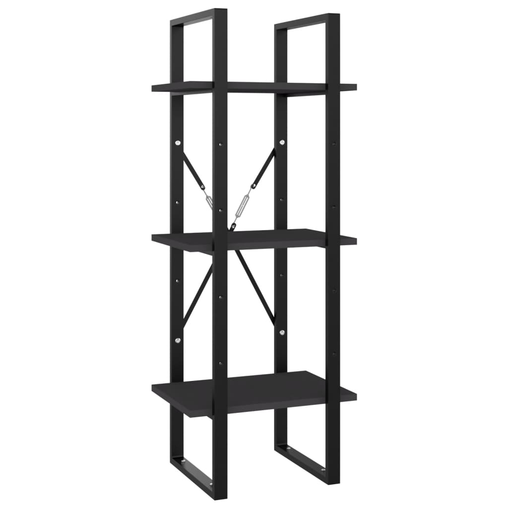 vidaXL 5-Tier Book Cabinet Grey 40x30x175 cm Engineered Wood