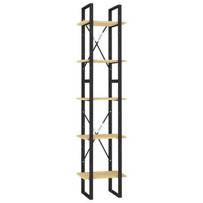 vidaXL 5-Tier Book Cabinet 40x30x175 cm Pinewood