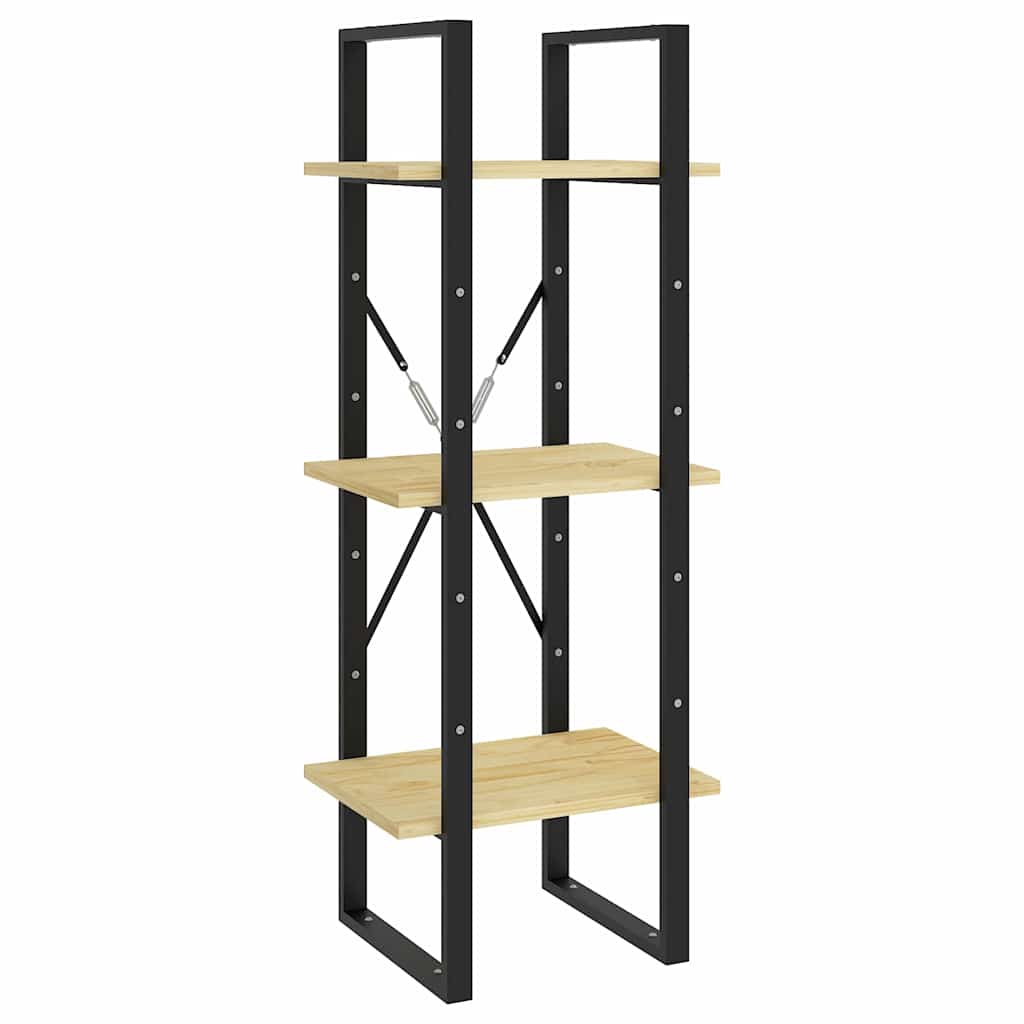 vidaXL 5-Tier Book Cabinet 40x30x175 cm Solid Wood Pine