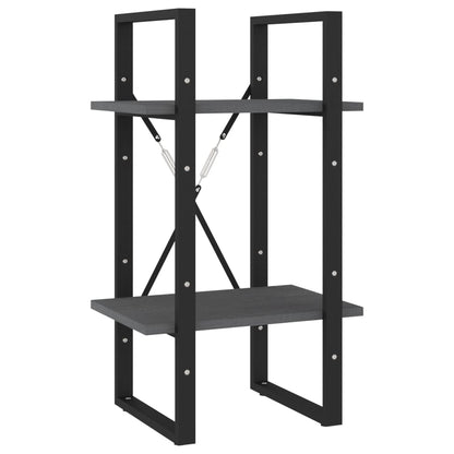 vidaXL 5-Tier Book Cabinet Grey 40x30x175 cm Pinewood