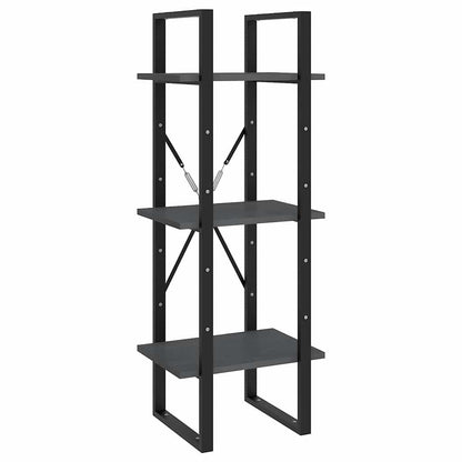 vidaXL 5-Tier Book Cabinet Grey 40x30x175 cm Solid Wood Pine
