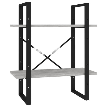 vidaXL 5-Tier Book Cabinet Concrete Grey 60x30x175 cm Engineered Wood