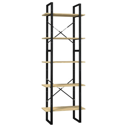 vidaXL 5-Tier Book Cabinet 60x30x175 cm Pinewood