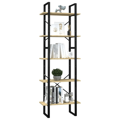 vidaXL 5-Tier Book Cabinet 60x30x175 cm Pinewood