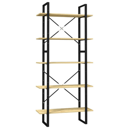 vidaXL 5-Tier Book Cabinet 80x30x175 cm Pinewood