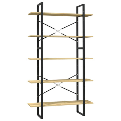vidaXL 5-Tier Book Cabinet 100x30x175 cm Pinewood