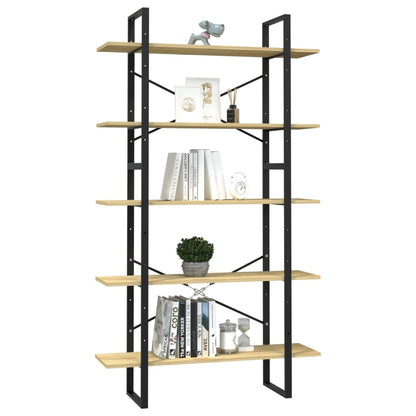 vidaXL 5-Tier Book Cabinet 100x30x175 cm Pinewood