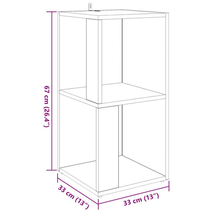 vidaXL Corner Cabinet Concrete Grey 33x33x67 cm Engineered Wood
