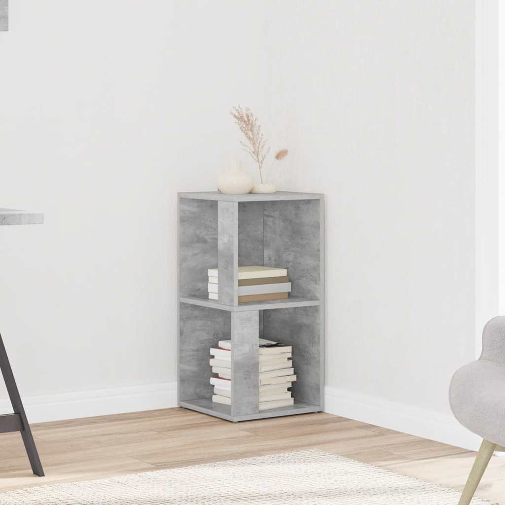 vidaXL Corner Cabinet Concrete Grey 33x33x67 cm Engineered Wood