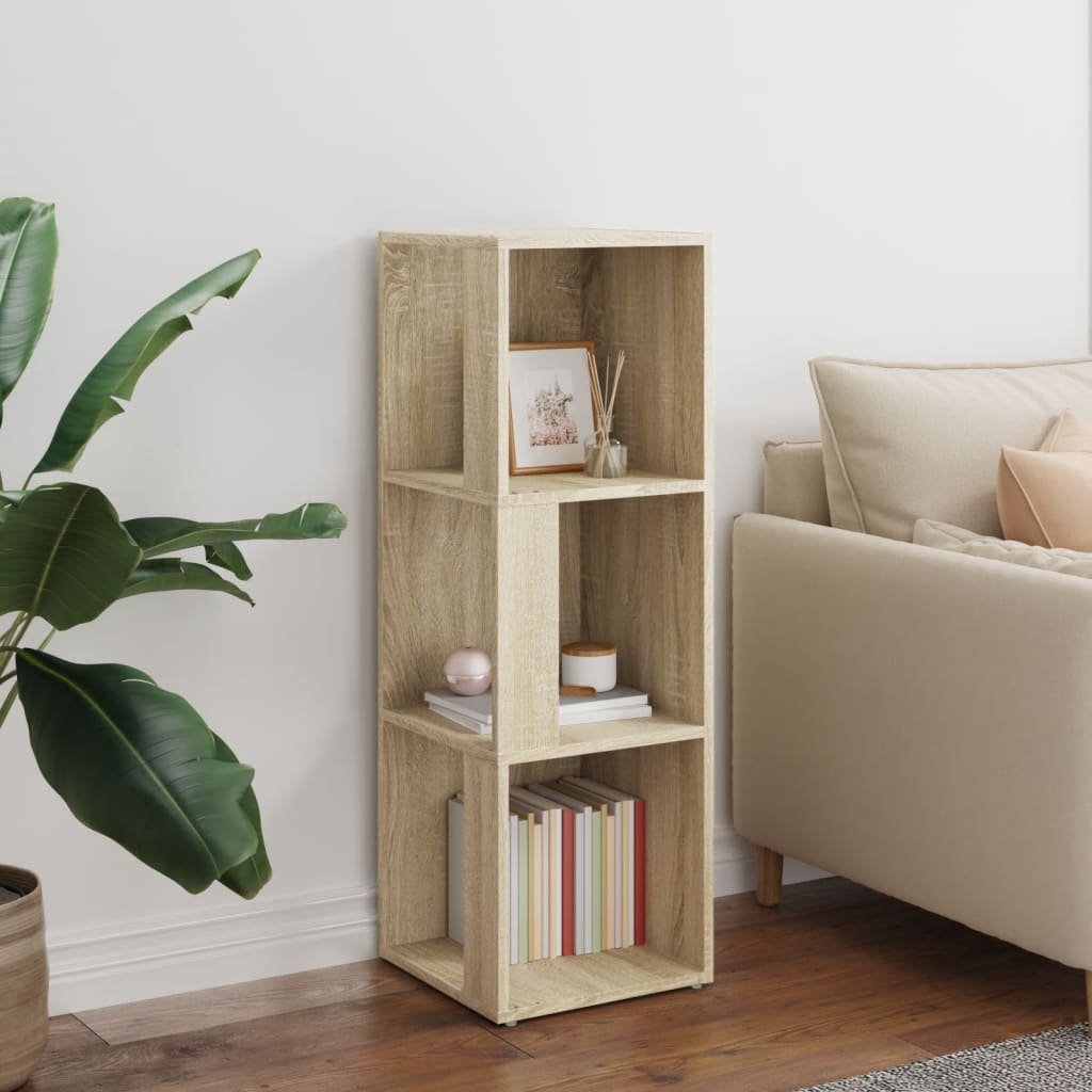 vidaXL Corner Cabinet Sonoma Oak 33x33x100 cm Engineered Wood