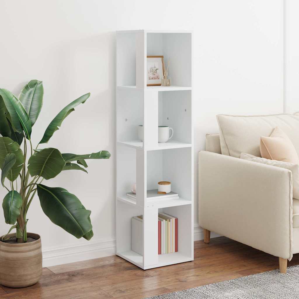 vidaXL Corner Cabinet White 33x33x132 cm Engineered Wood
