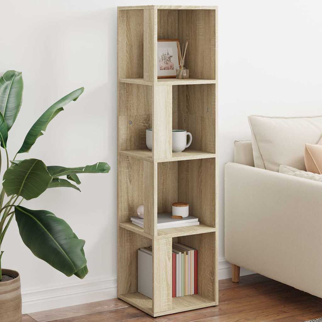 vidaXL Corner Cabinet Sonoma Oak 33x33x132 cm Engineered Wood