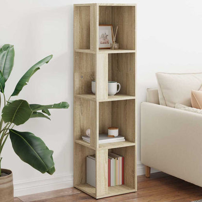 vidaXL Corner Cabinet Sonoma Oak 33x33x132 cm Engineered Wood