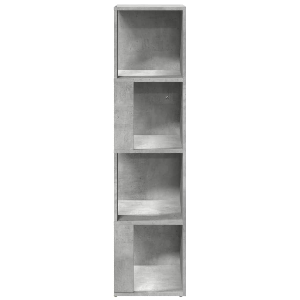 vidaXL Corner Cabinet Concrete Grey 33x33x132 cm Engineered Wood