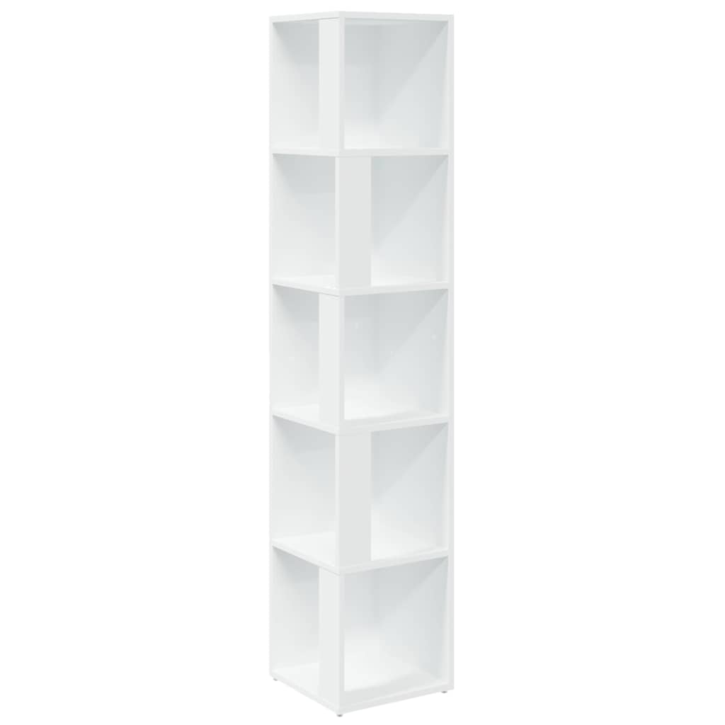 vidaXL Corner Cabinet White 33x33x164.5 cm Engineered Wood