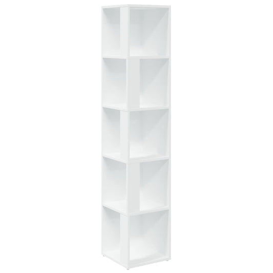 vidaXL Corner Cabinet White 33x33x164.5 cm Engineered Wood