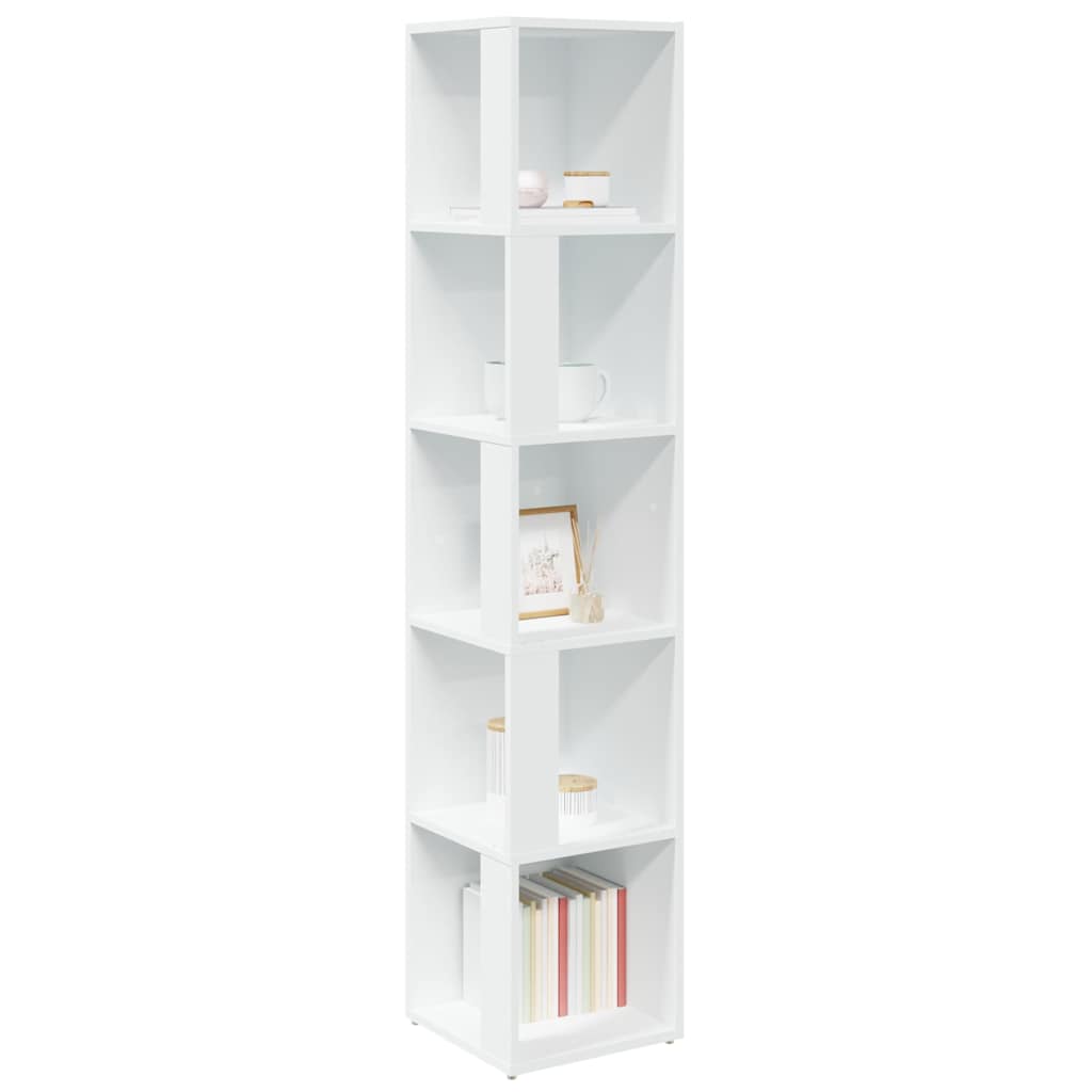 vidaXL Corner Cabinet White 33x33x164.5 cm Engineered Wood