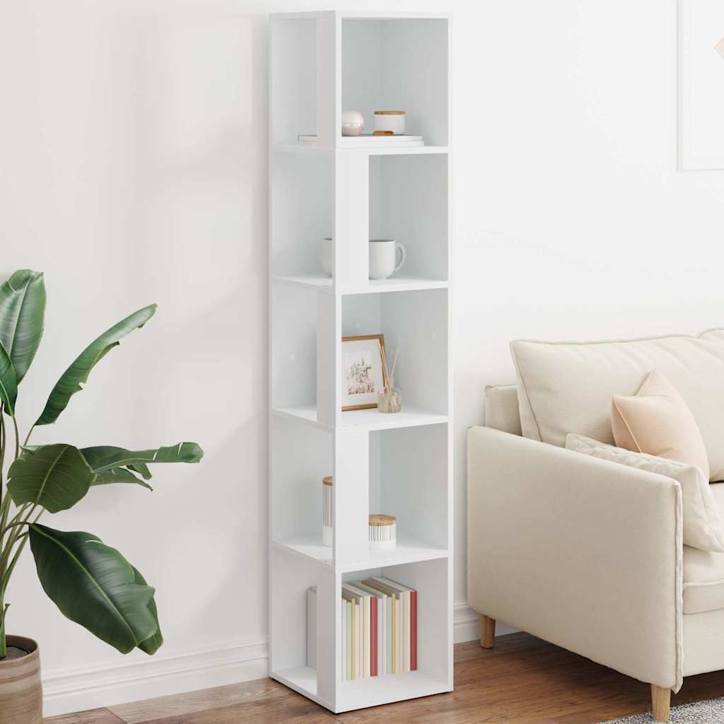 vidaXL Corner Cabinet White 33x33x164.5 cm Engineered Wood