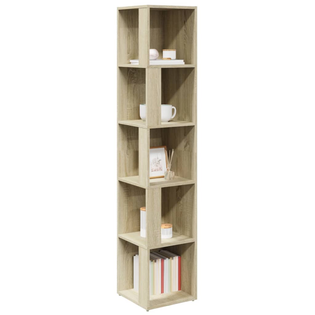 vidaXL Corner Cabinet Sonoma Oak 33x33x164.5 cm Engineered Wood