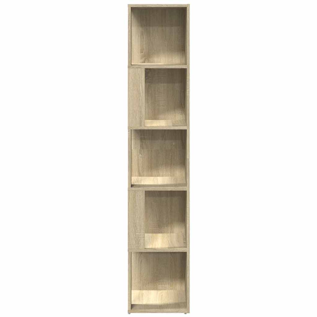 vidaXL Corner Cabinet Sonoma Oak 33x33x164.5 cm Engineered Wood