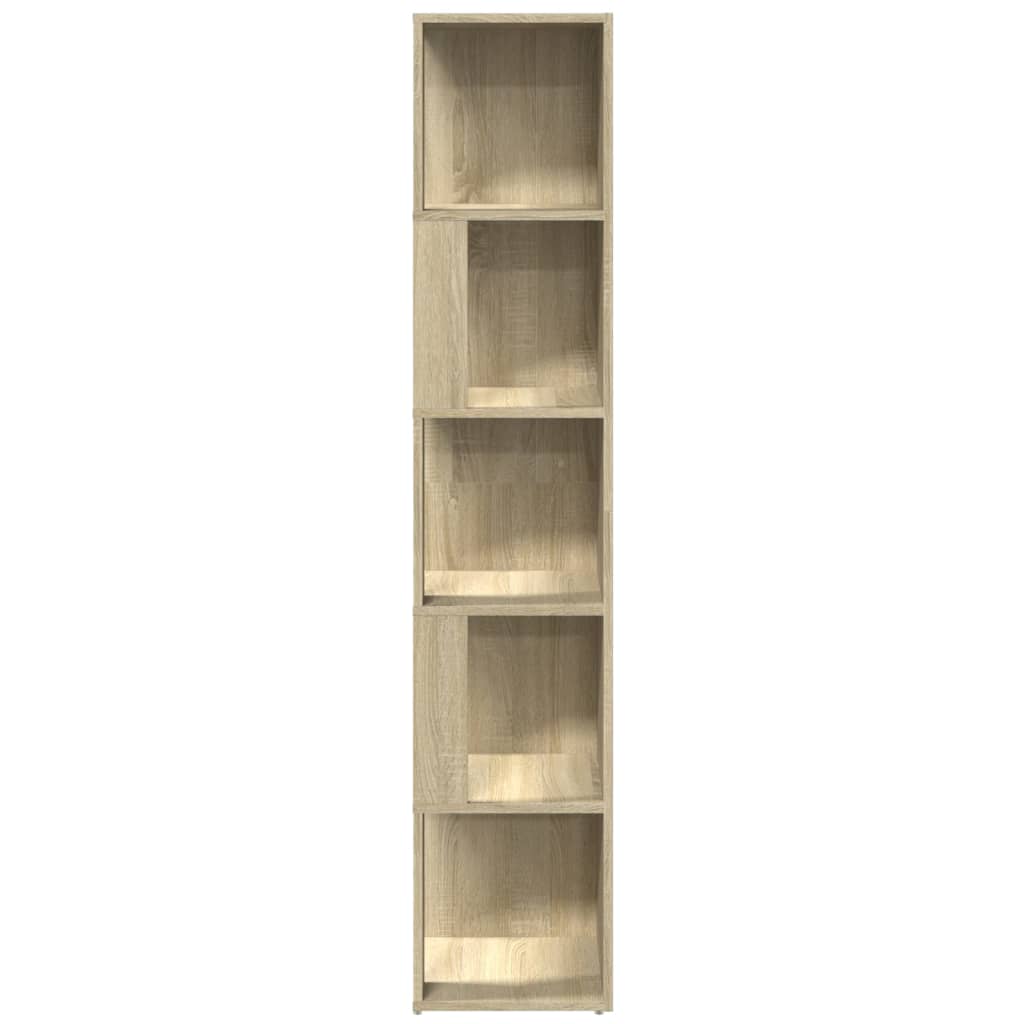 vidaXL Corner Cabinet Sonoma Oak 33x33x164.5 cm Engineered Wood