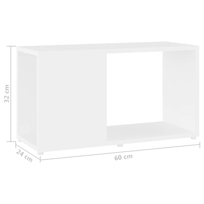 vidaXL TV Cabinet White 60x24x32cm Engineered Wood