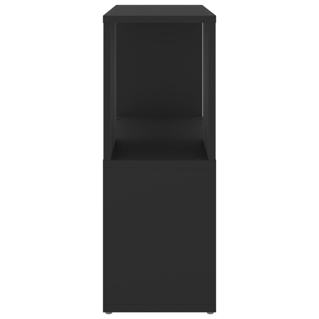 vidaXL Book Cabinet | Black | Engineered wood | Medium | Book Cabinet