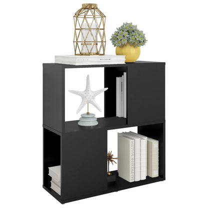 vidaXL Book Cabinet | Black | Engineered wood | Medium | Book Cabinet